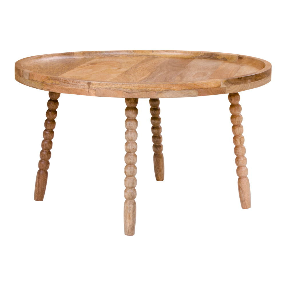 Jammu – Couchtisch aus Mangoholz, Ø60x35 cm